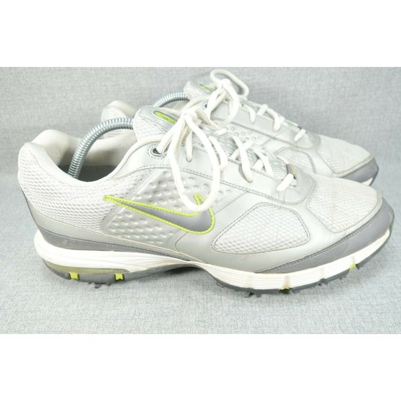 Nike Shoes - Nike Air Spikeless Golf Shoes Womens 10 White Gray Power Channel Lace Up Low Top